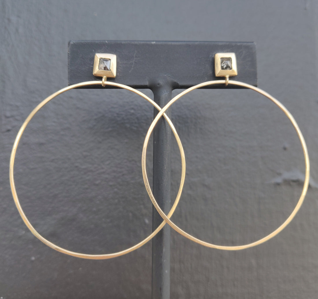S&P Diamond Hoops - One of a Kind