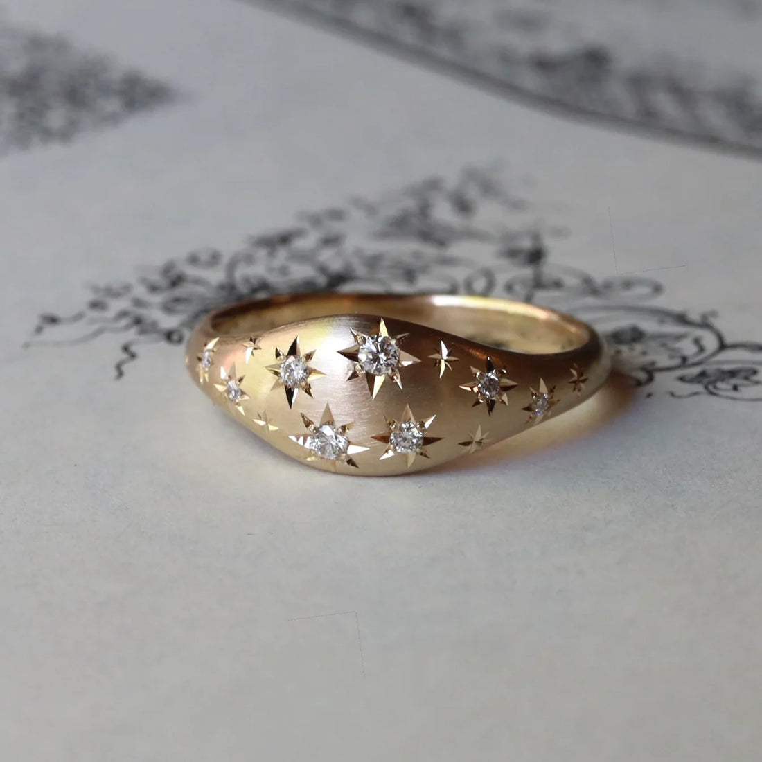 Night Sky Ring- 14k