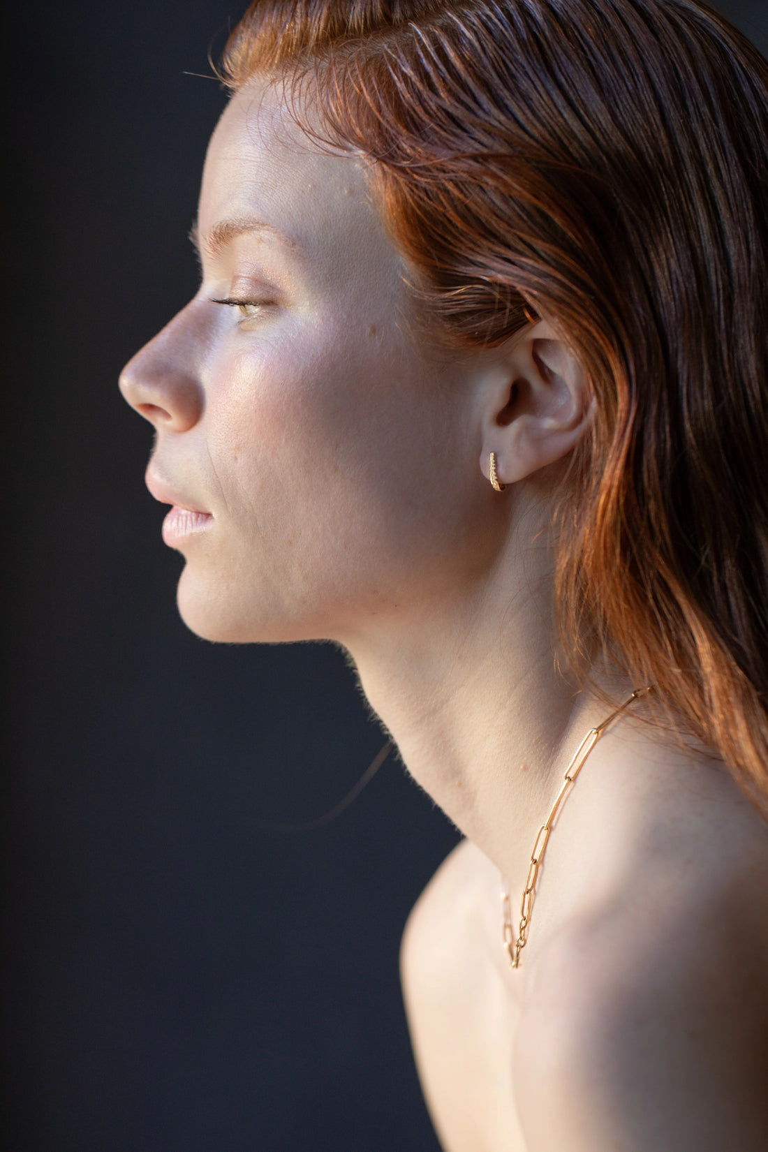 14k Jonsi Slub Link Chain Necklace