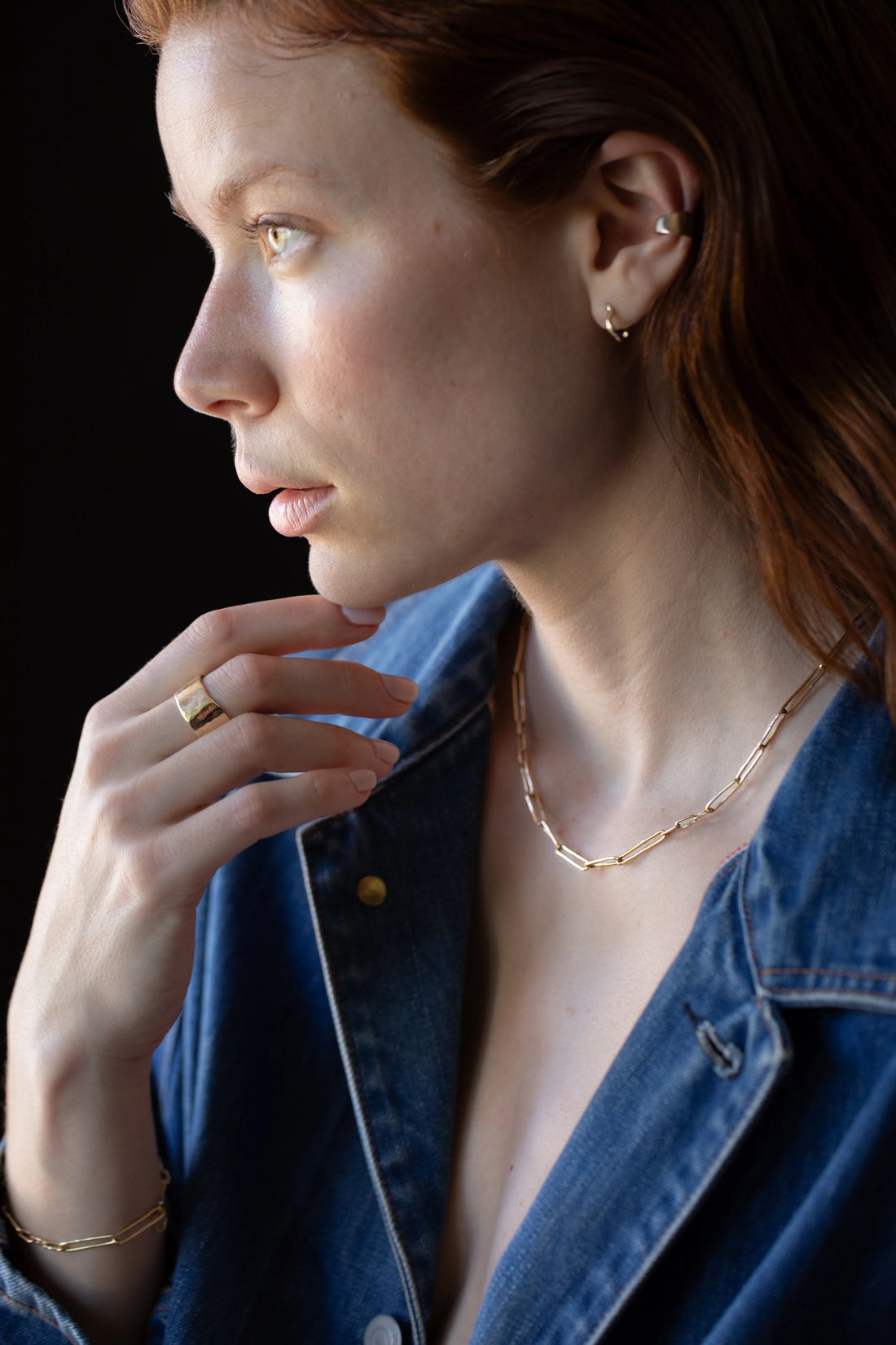 14k Jonsi Slub Link Chain Necklace