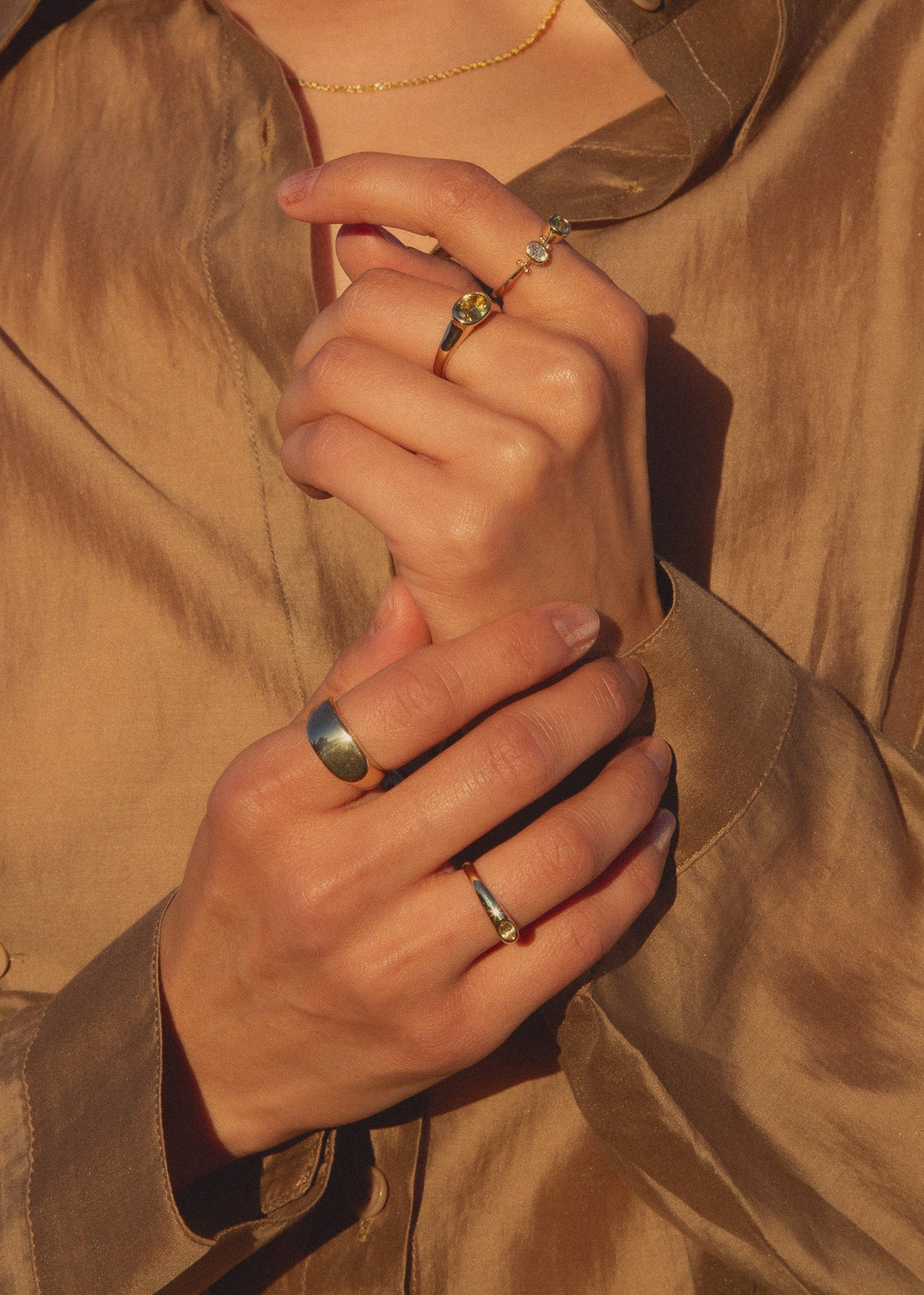 14k Wide Lila Ring