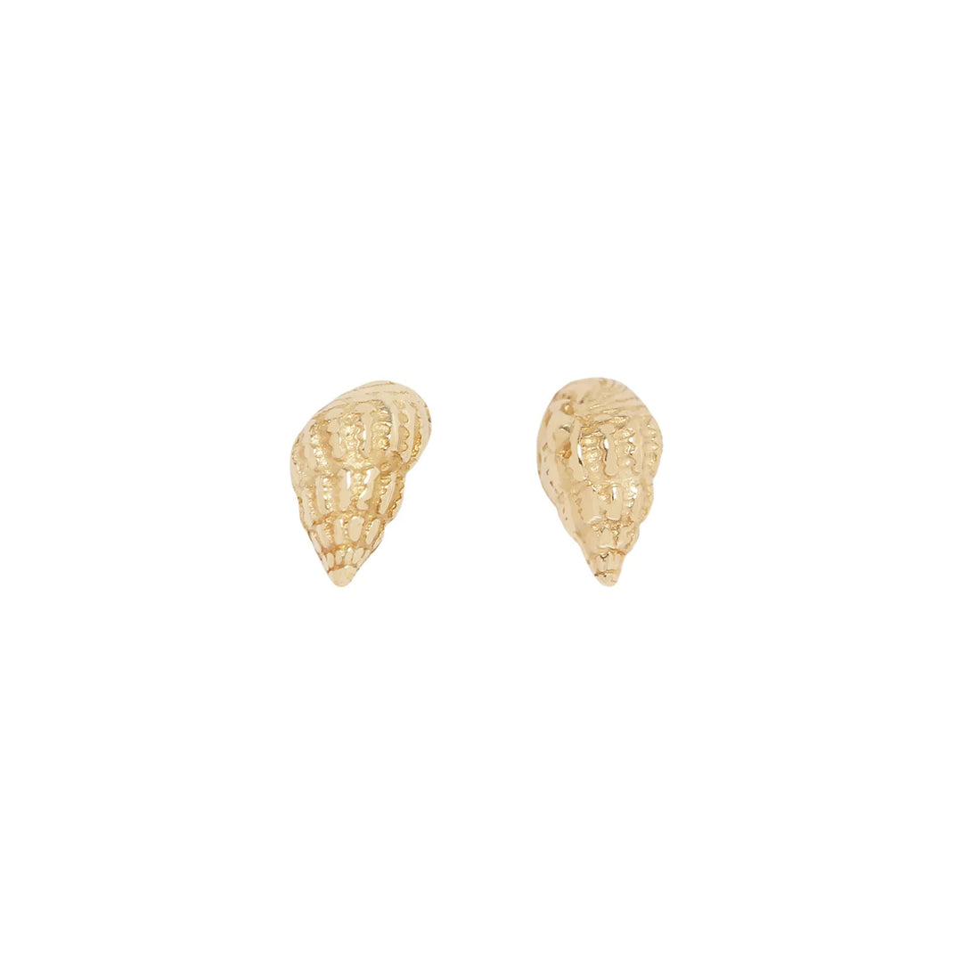Micro Wentletrap Seashell Studs- 14k