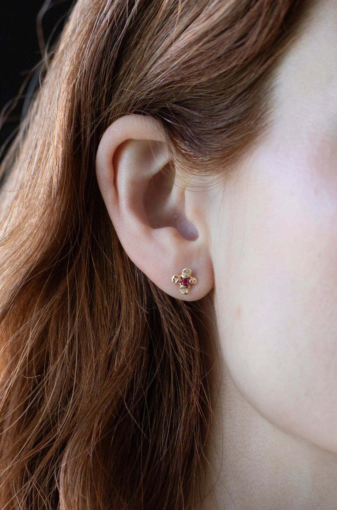 14k Idun Ruby Studs