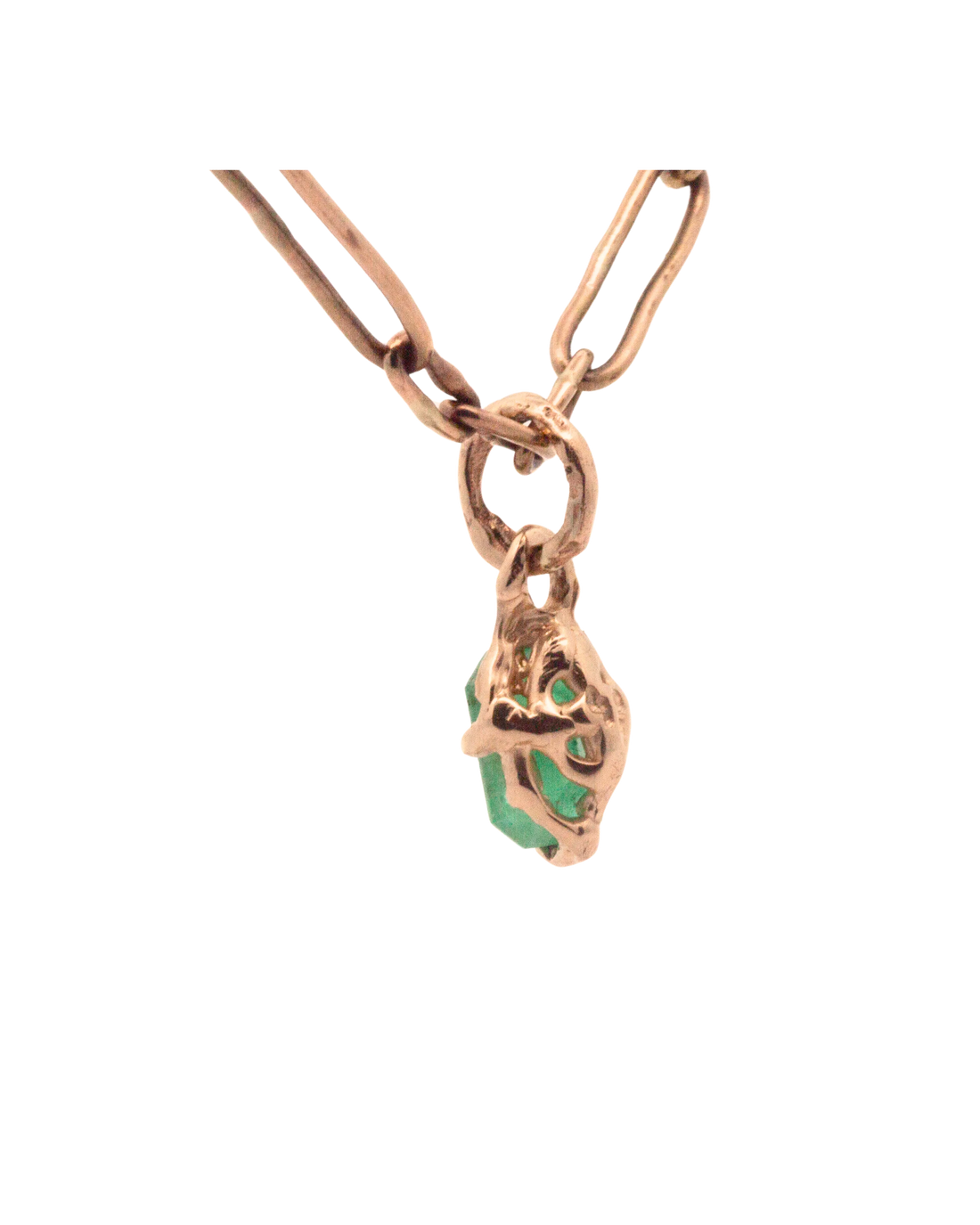 14k Peekaboo Charm - Emerald