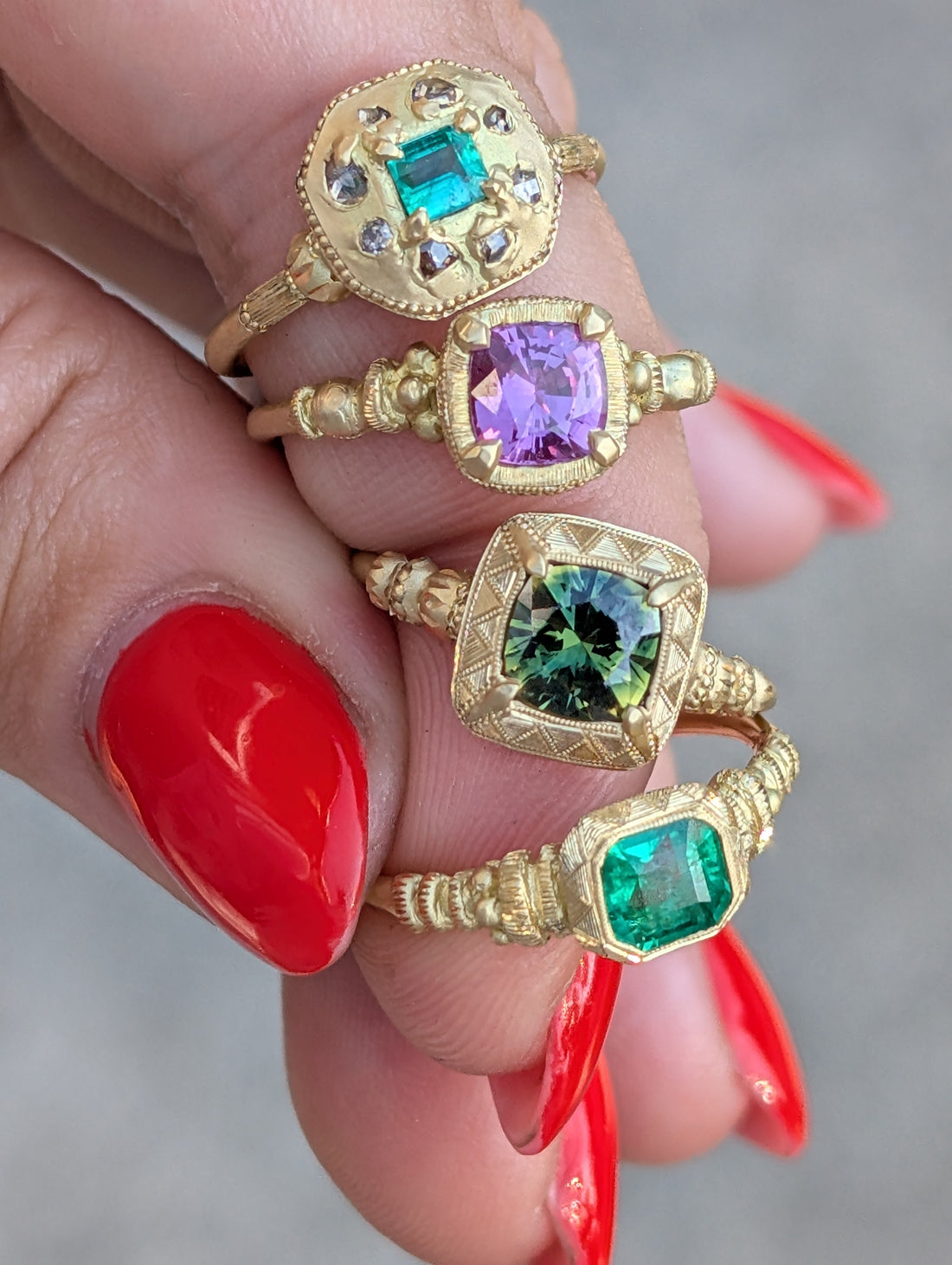 Emerald Anam Cara Ring  - 0.65ct - One of a Kind