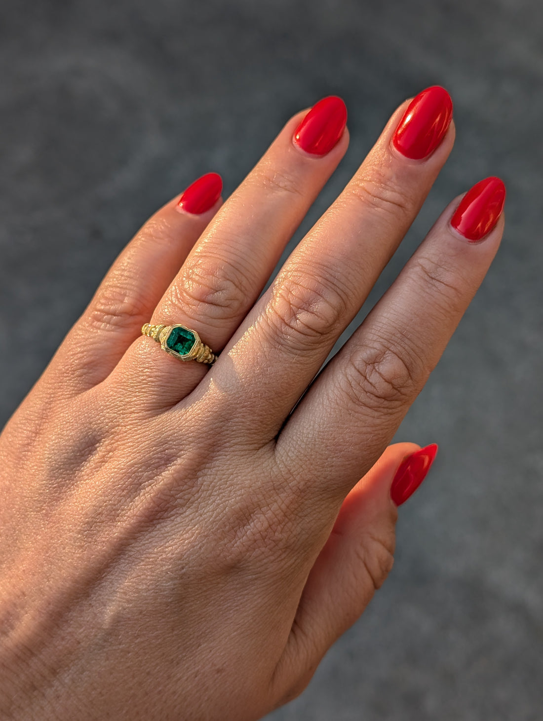 Emerald Anam Cara Ring  - 0.65ct - One of a Kind