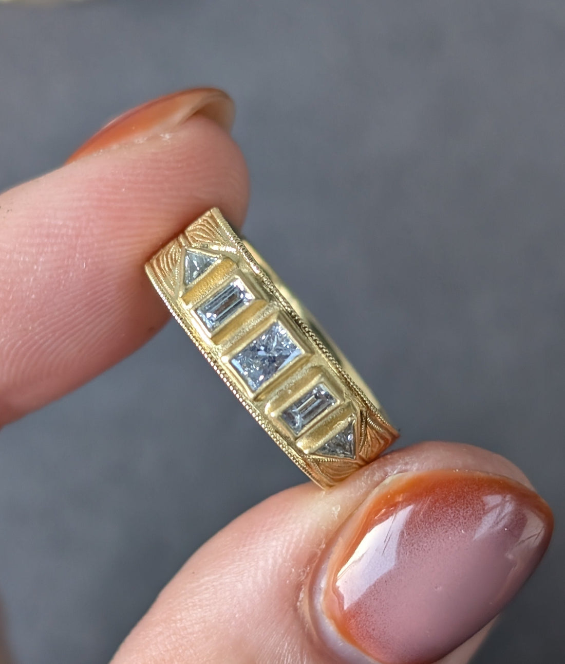 Bouquet Five Stone Diamond Ring  - One of a Kind