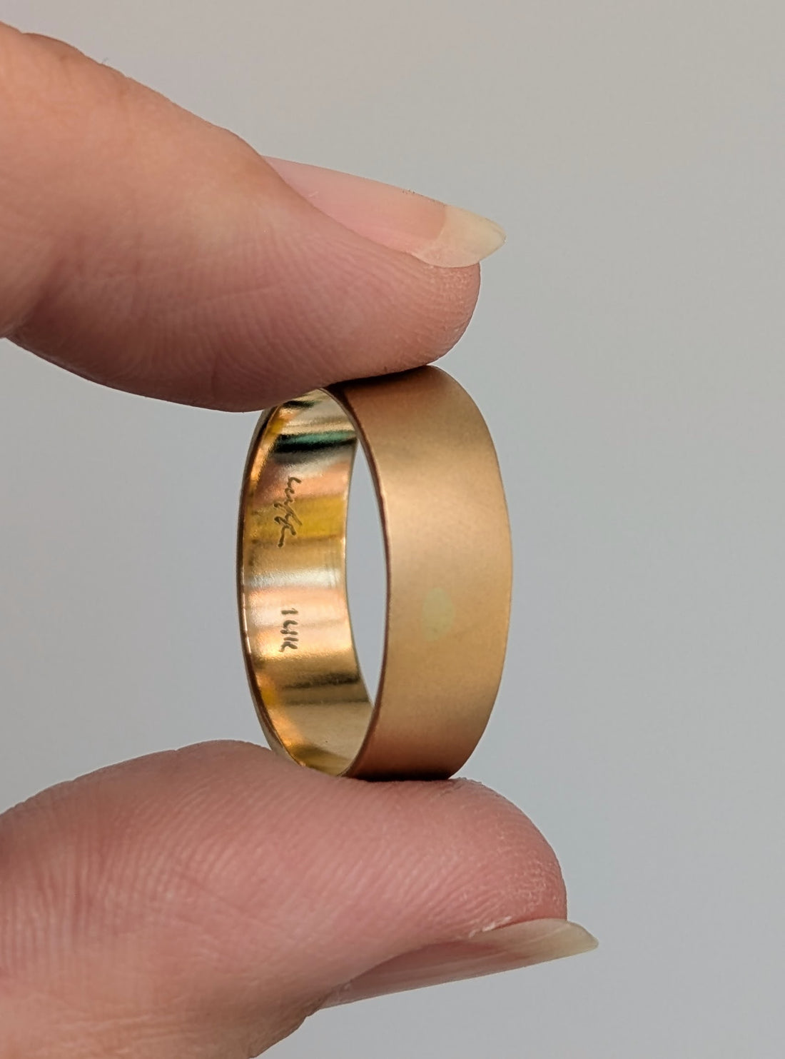 6.4mm Cigar Band 14k