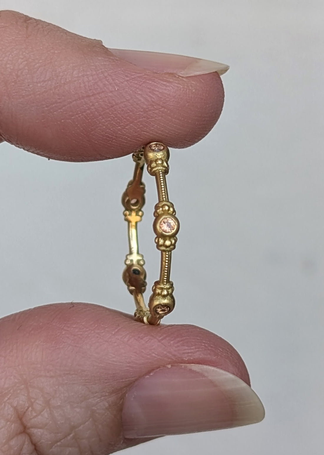 Grand Padparadscha Sapphire Juliet Band