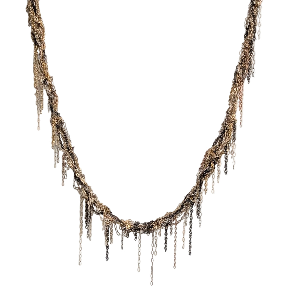 Chain Necklace- Black Gold