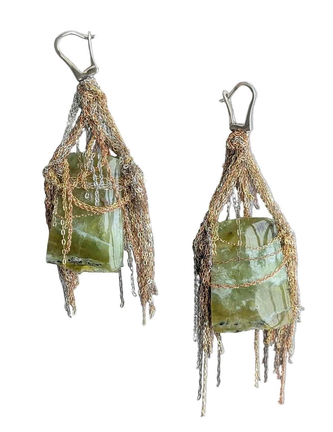 Variscite/Brazilian Opal Earrings
