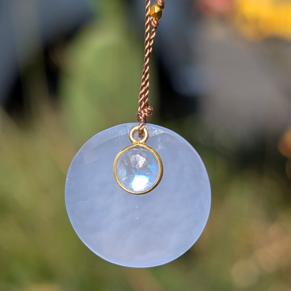 Chalcedony + Moonstone 18k