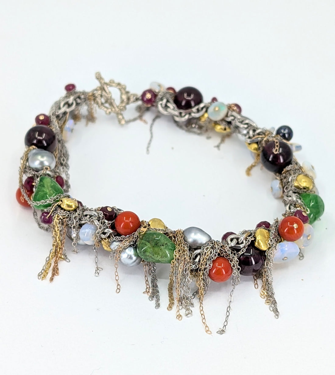 Tahitian Pearl and Gemstone Bracelet