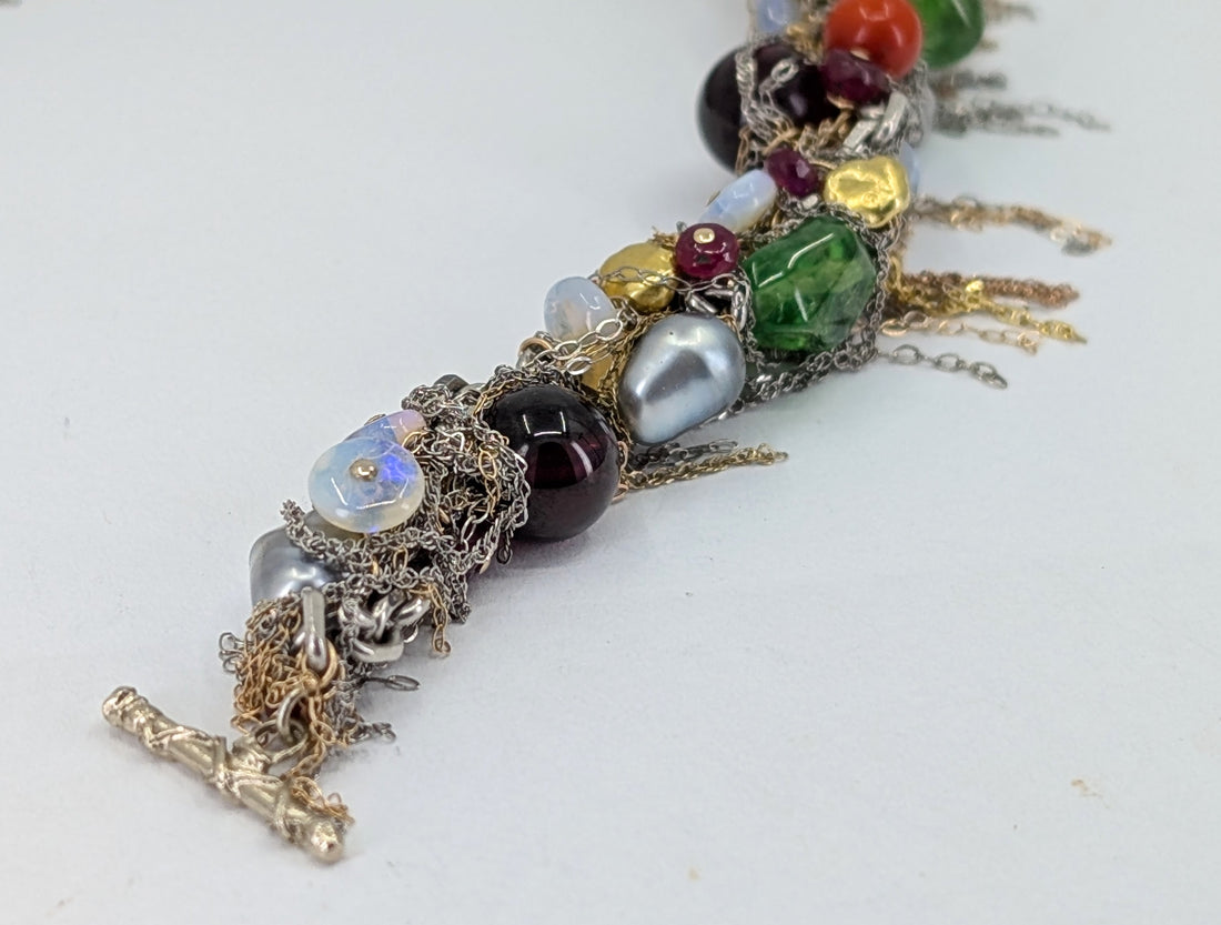 Tahitian Pearl and Gemstone Bracelet