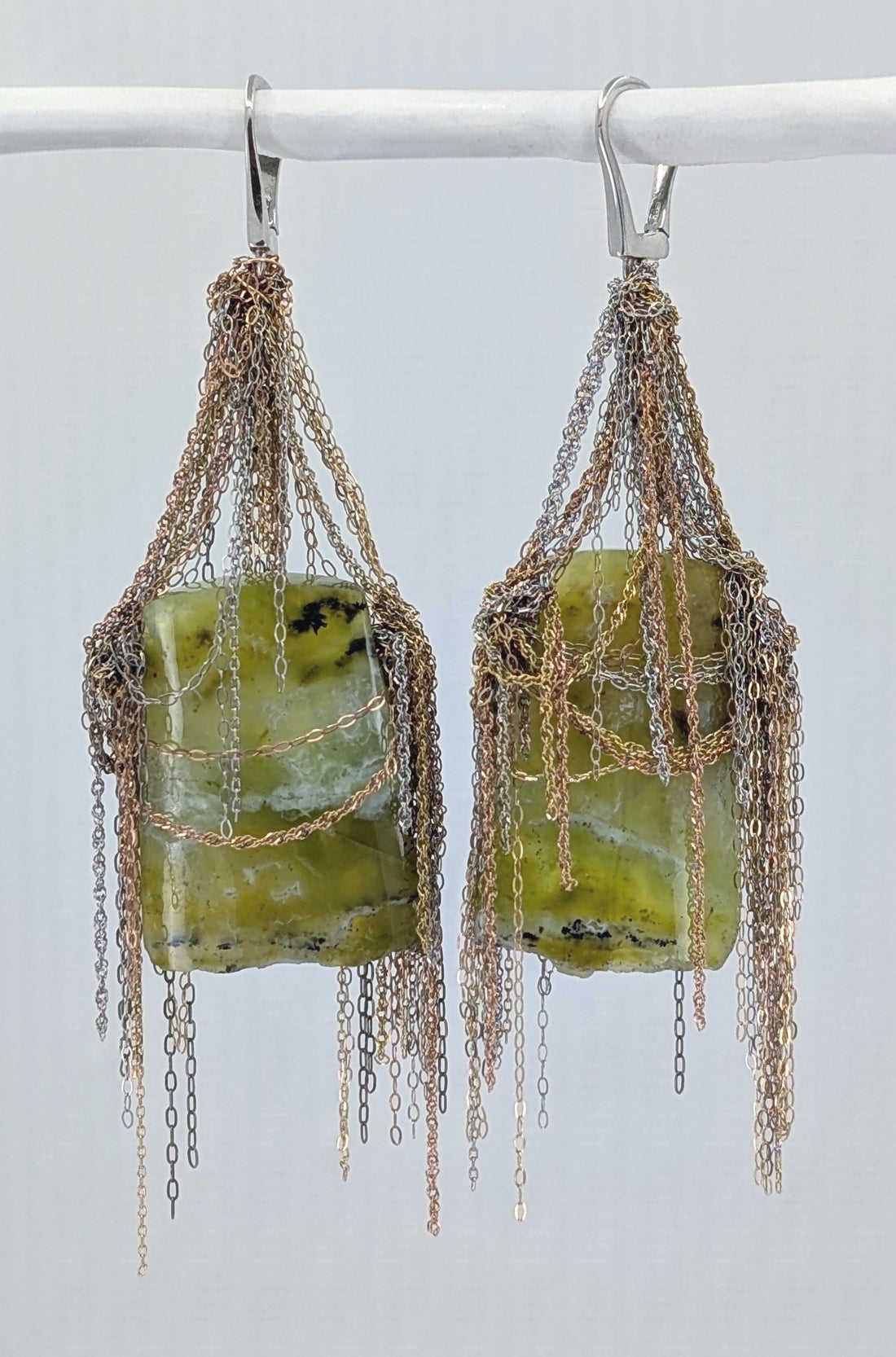Variscite/Brazilian Opal Earrings