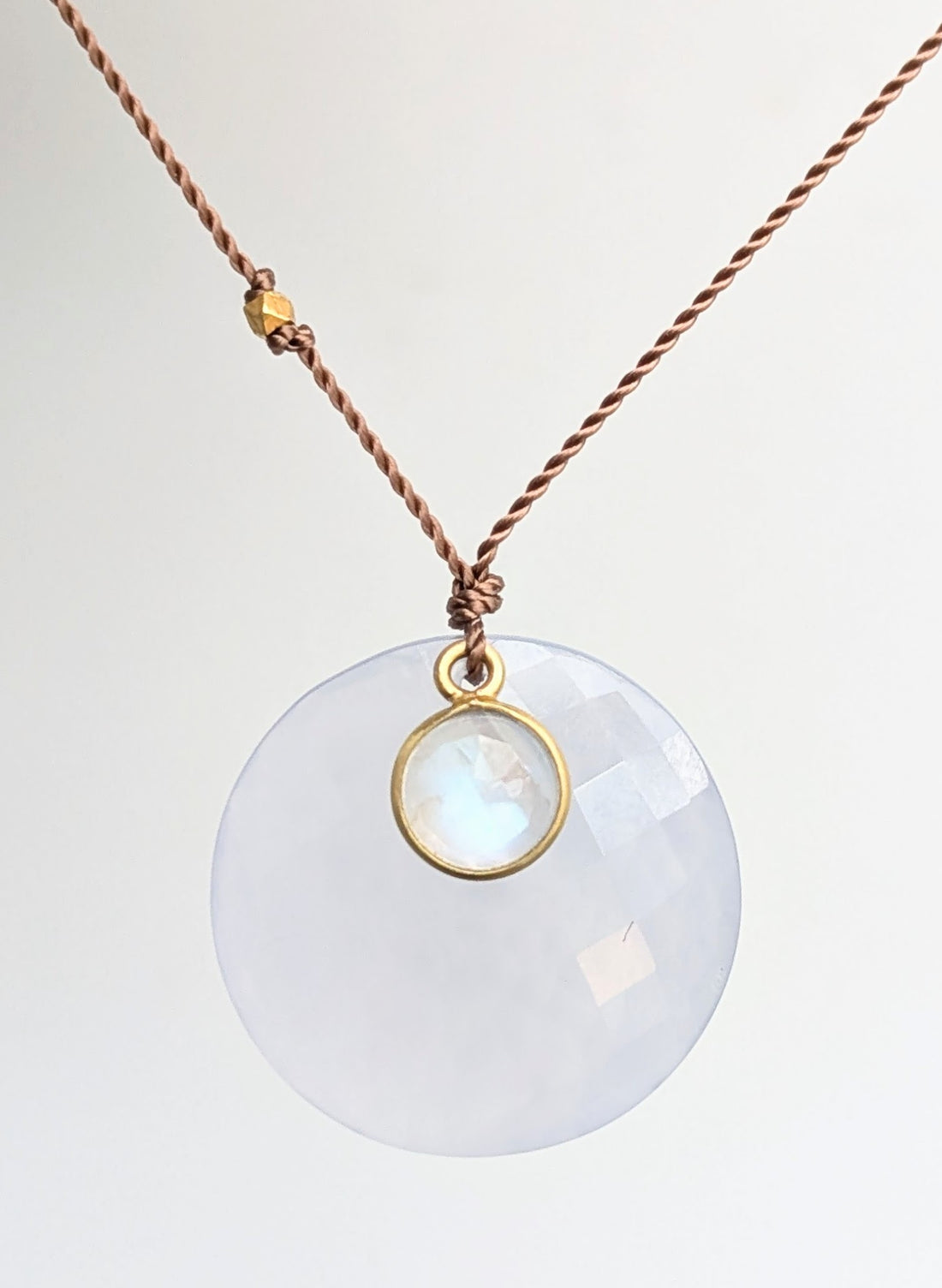 Chalcedony + Moonstone 18k