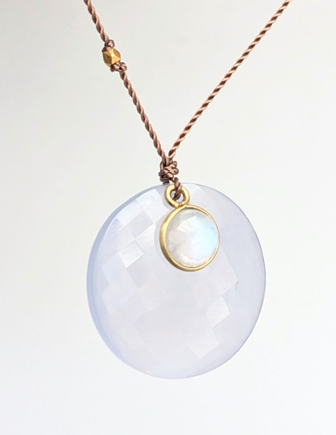 Chalcedony + Moonstone 18k