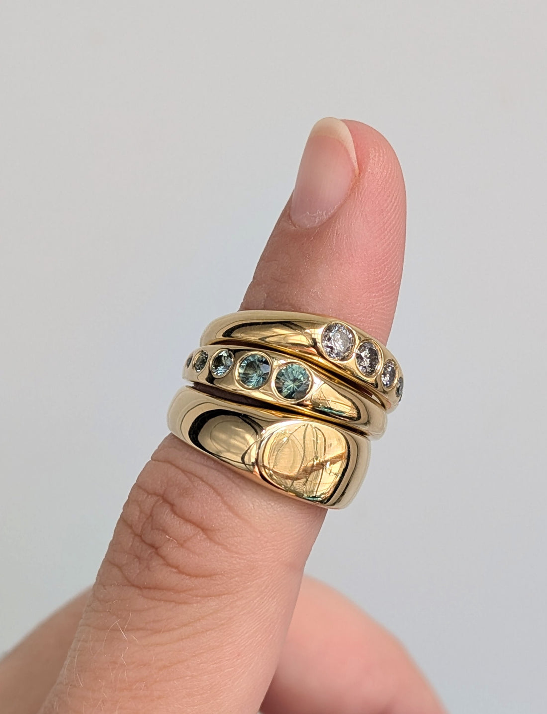 14k Lila Suprima Ring- Grey Diamond