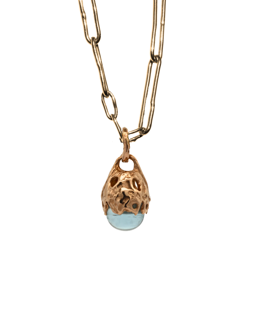 14k Spero Pendant - Aquamarine