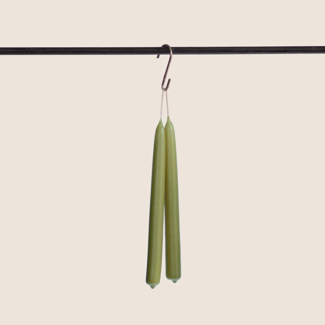 Pair of Dining Candles- Sage