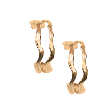 Gold Vermeil Two Rivers Hoops