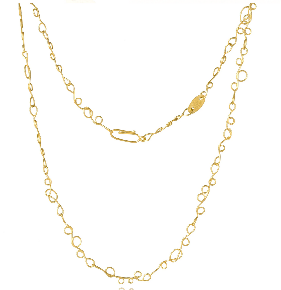 18k Scribble Chain Necklace