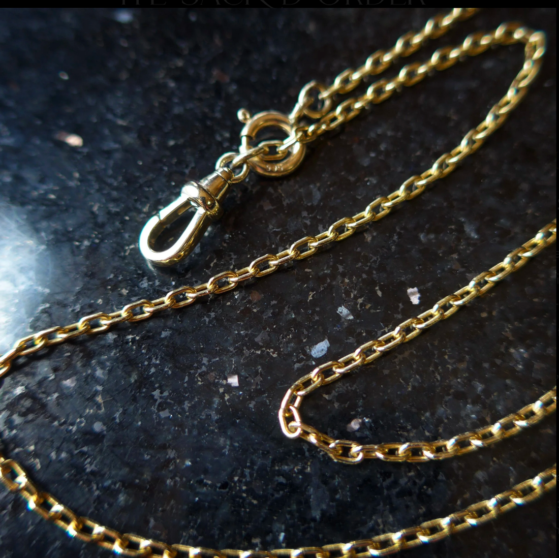 14k Elongated Cable Chain