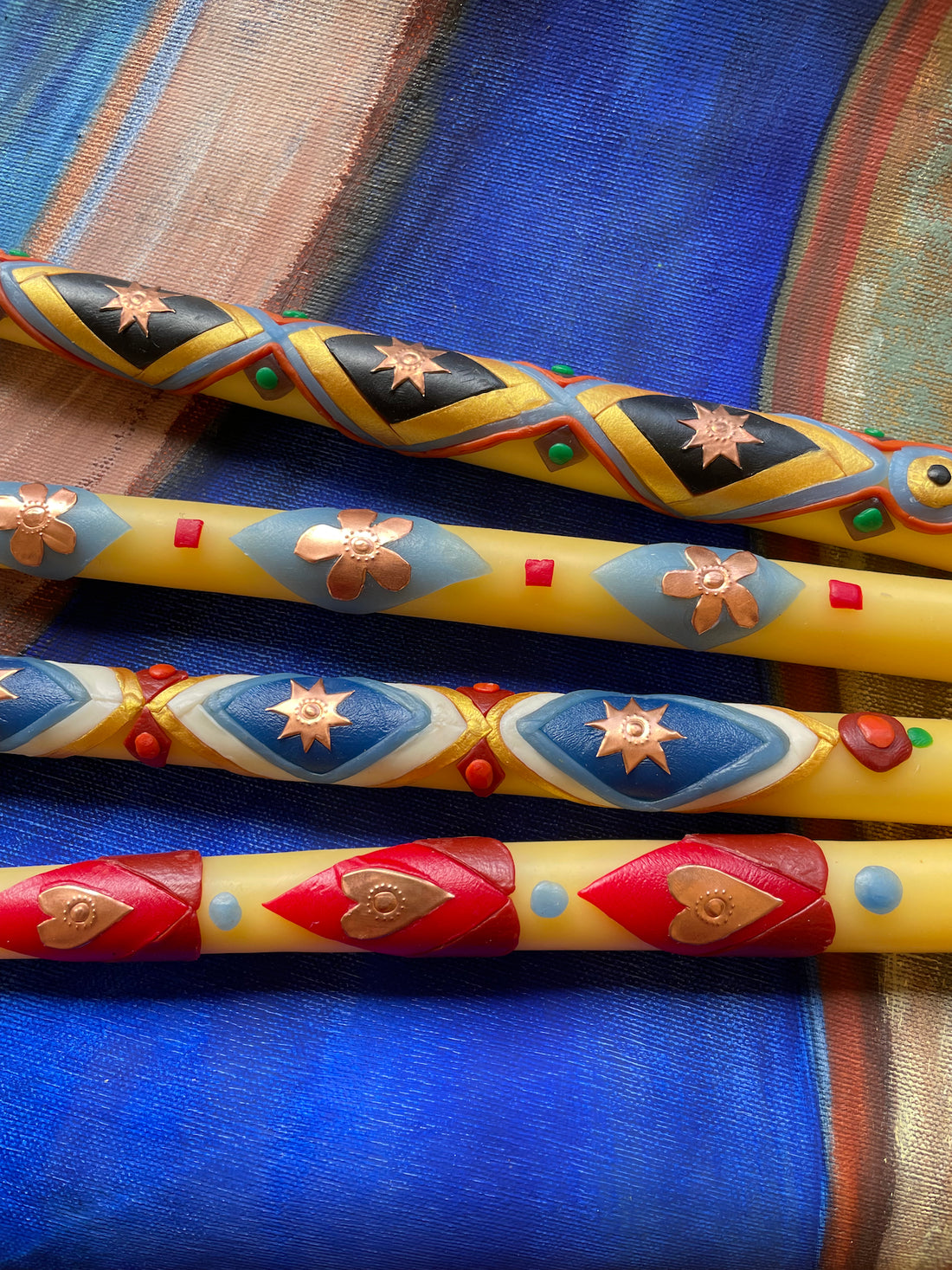 Catherine Sieck Stained Glass Tapers