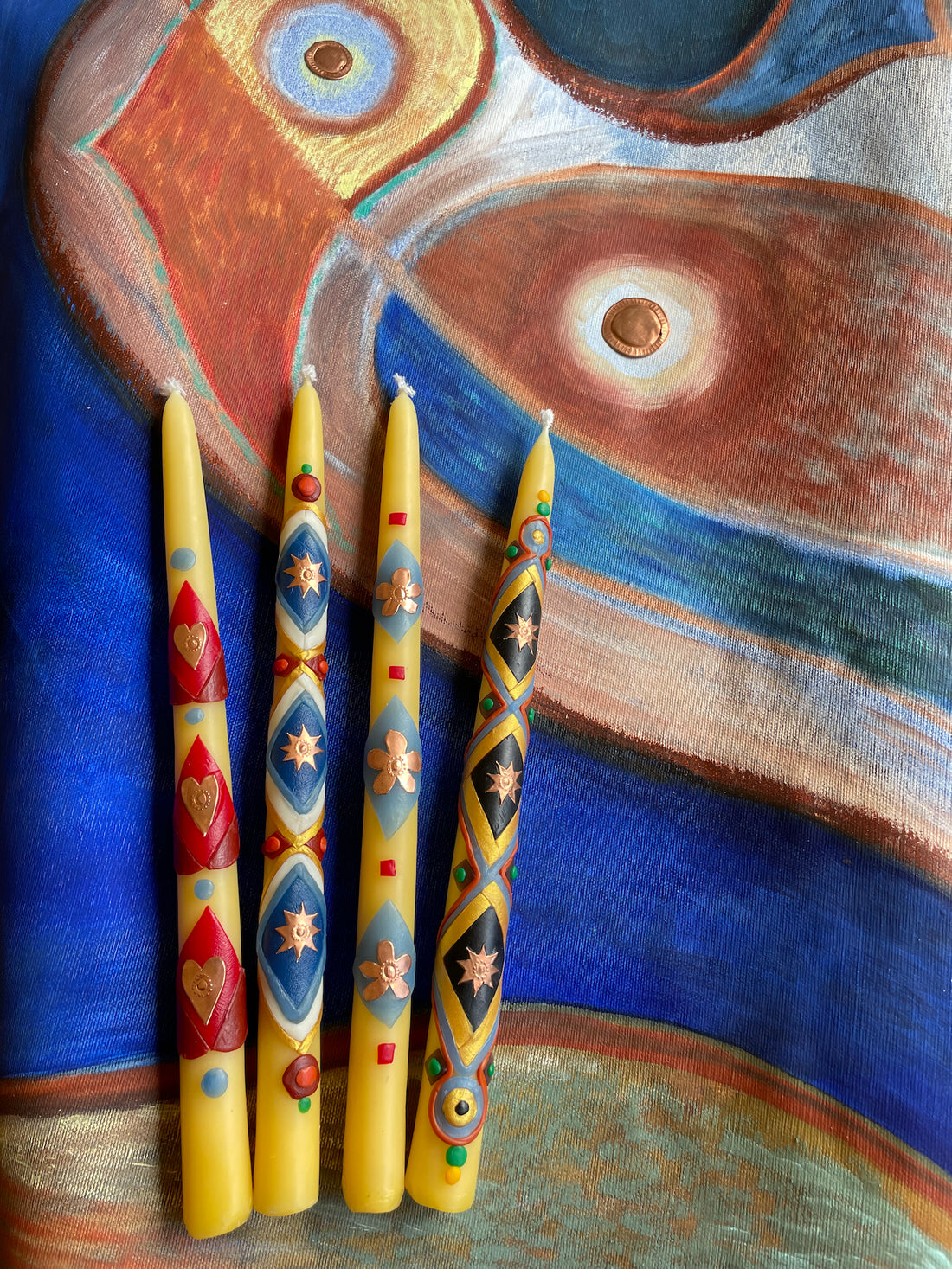 Catherine Sieck Stained Glass Tapers