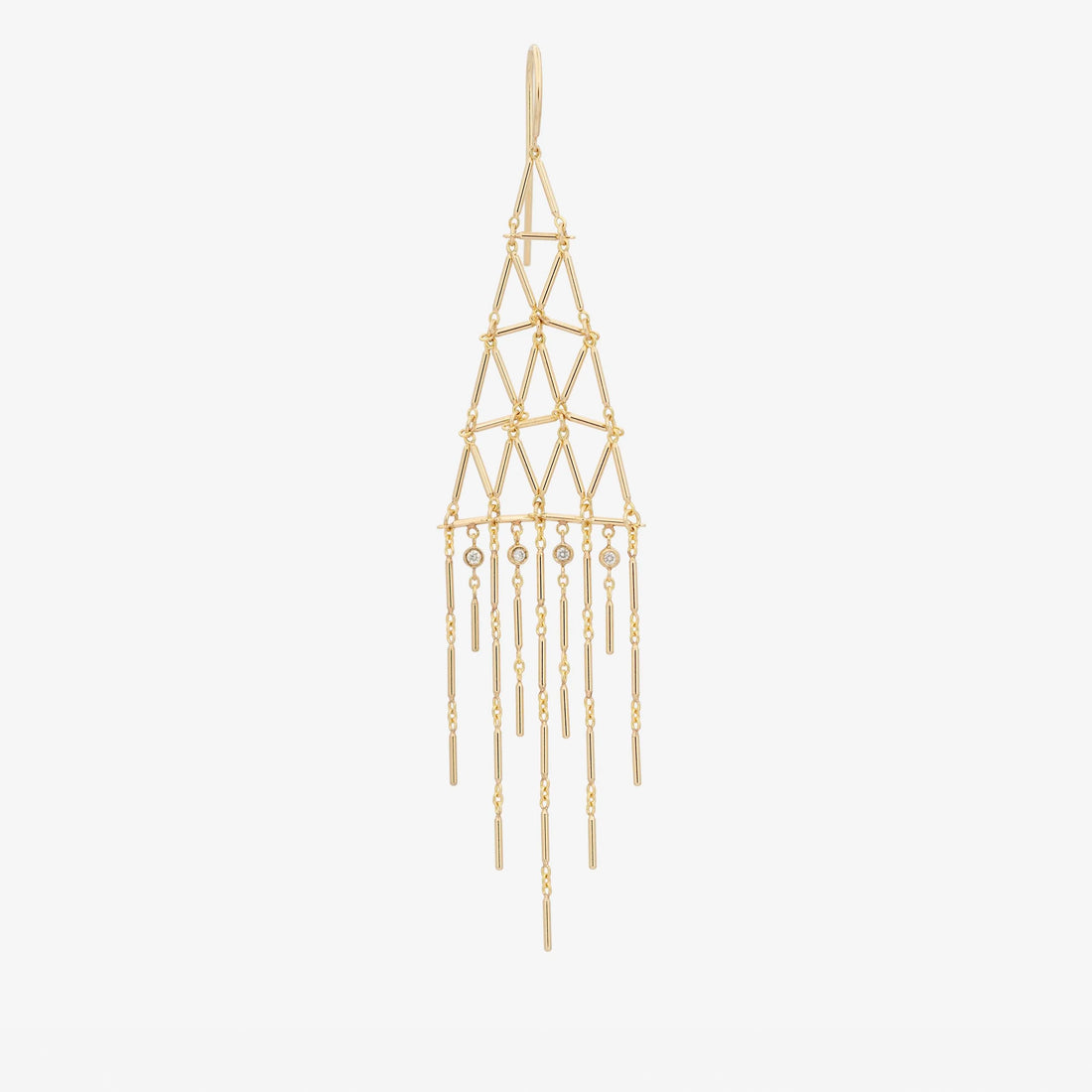 Triangulated Chandelier Earring