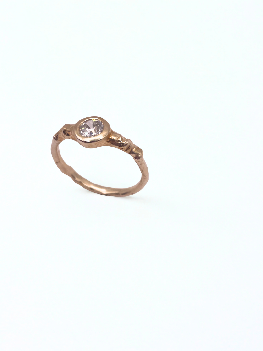 Diamond Bezel Twig Ring