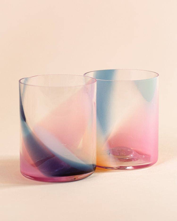Splash Cup: Classic (Amber + Pink) / 4"