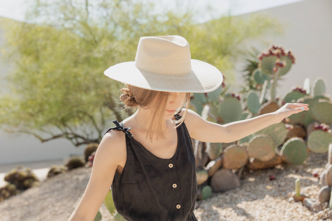 The Sunbleached Fine Palm Rancher Hat: Large