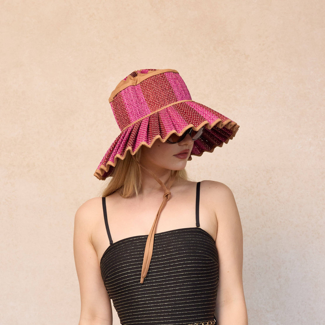 Love Heart | Caramel | Island Capri Hat: Large