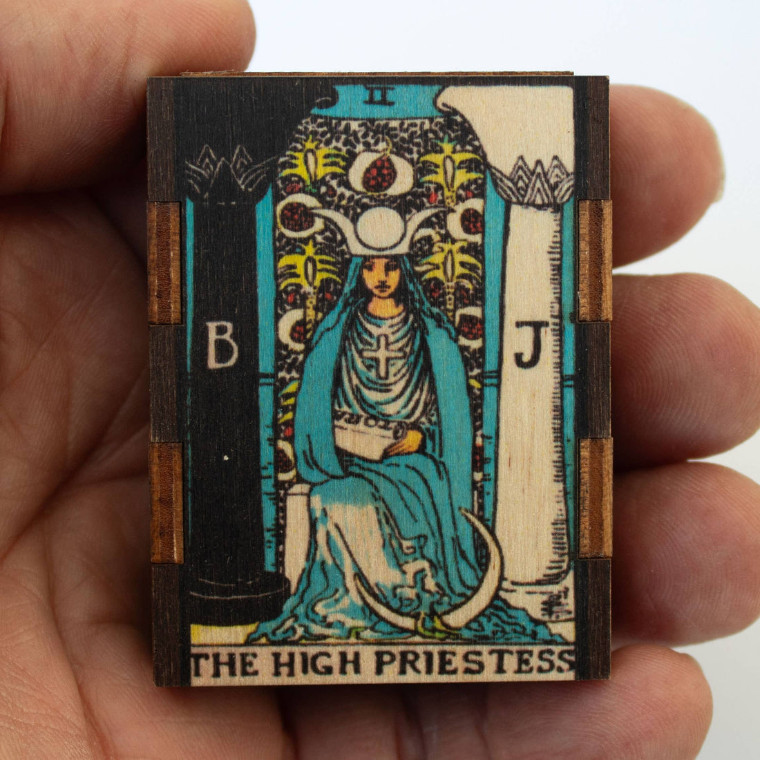 Matches • Tarot High Priestess Wooden Matchbox • Home Decor