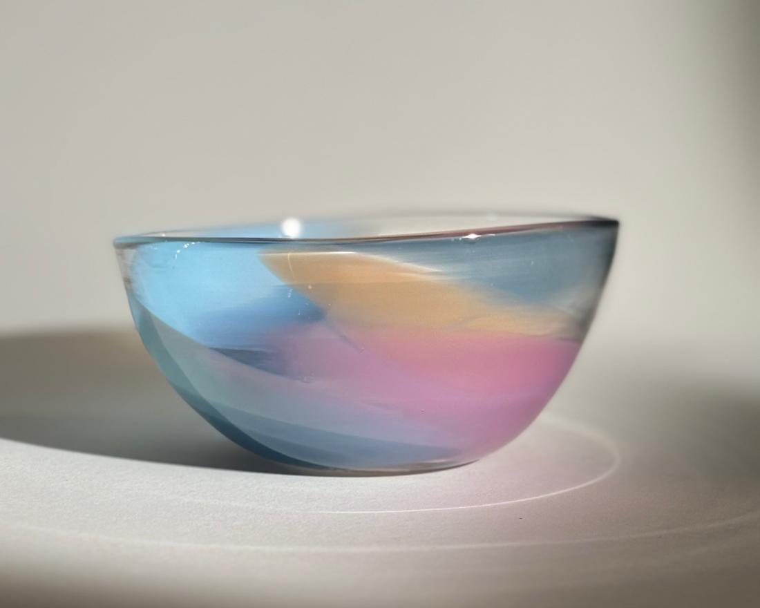 Snack Bowl: Classic (Amber + Pink)