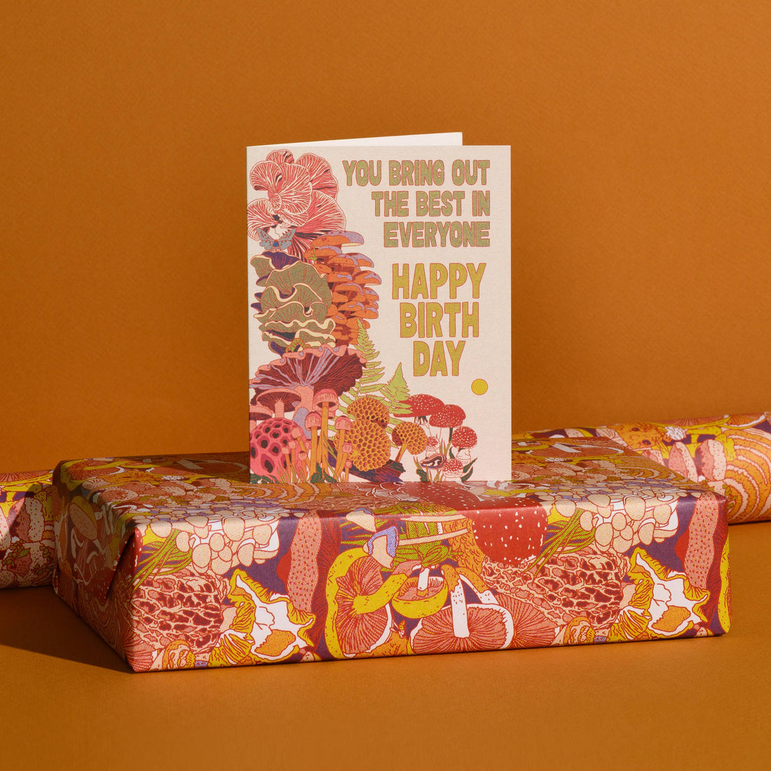 Mystical Fungi Forest wrapping paper: Roll of 3 Sheets