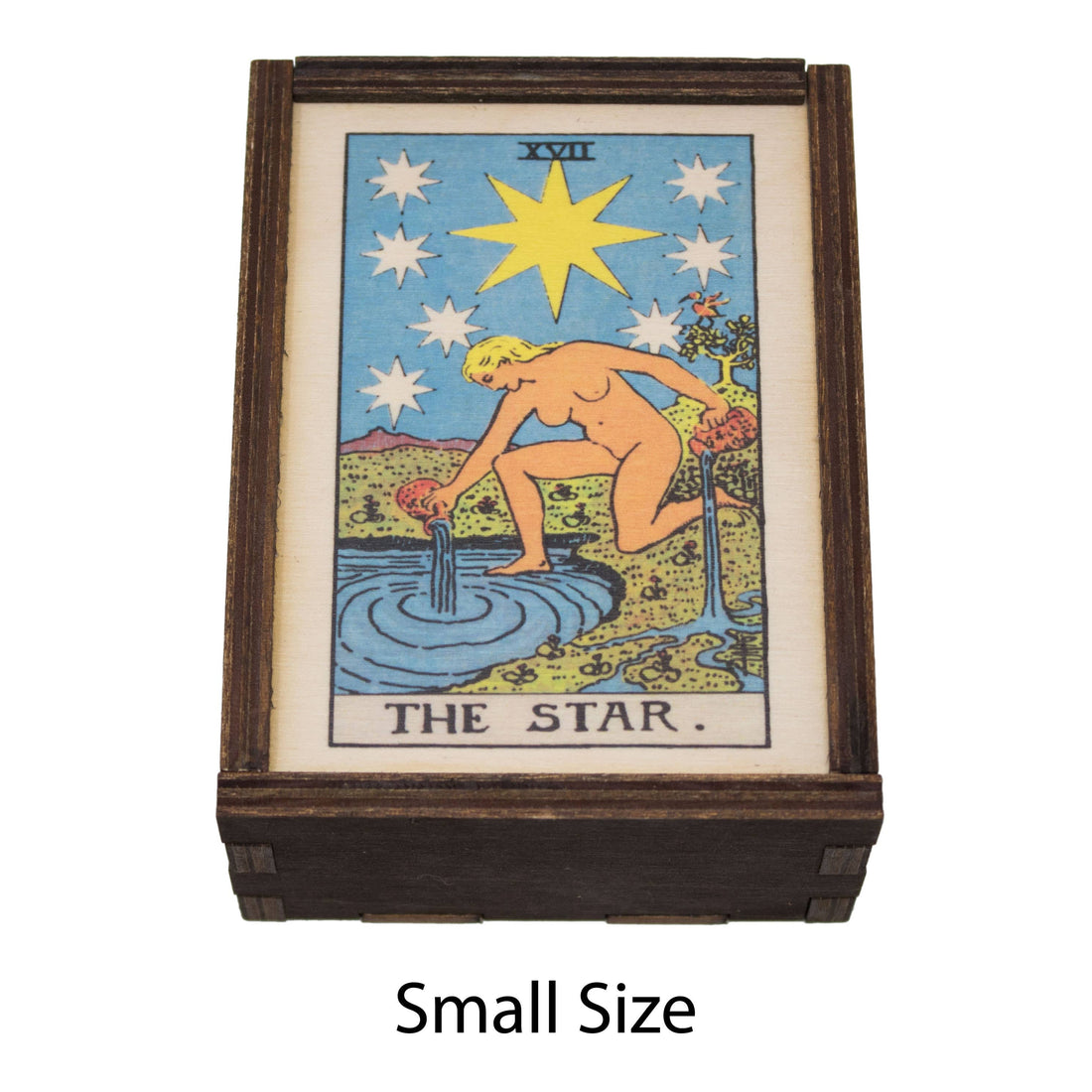 Tarot - 17 - The Star Full Color Stash Box: 4"x6"