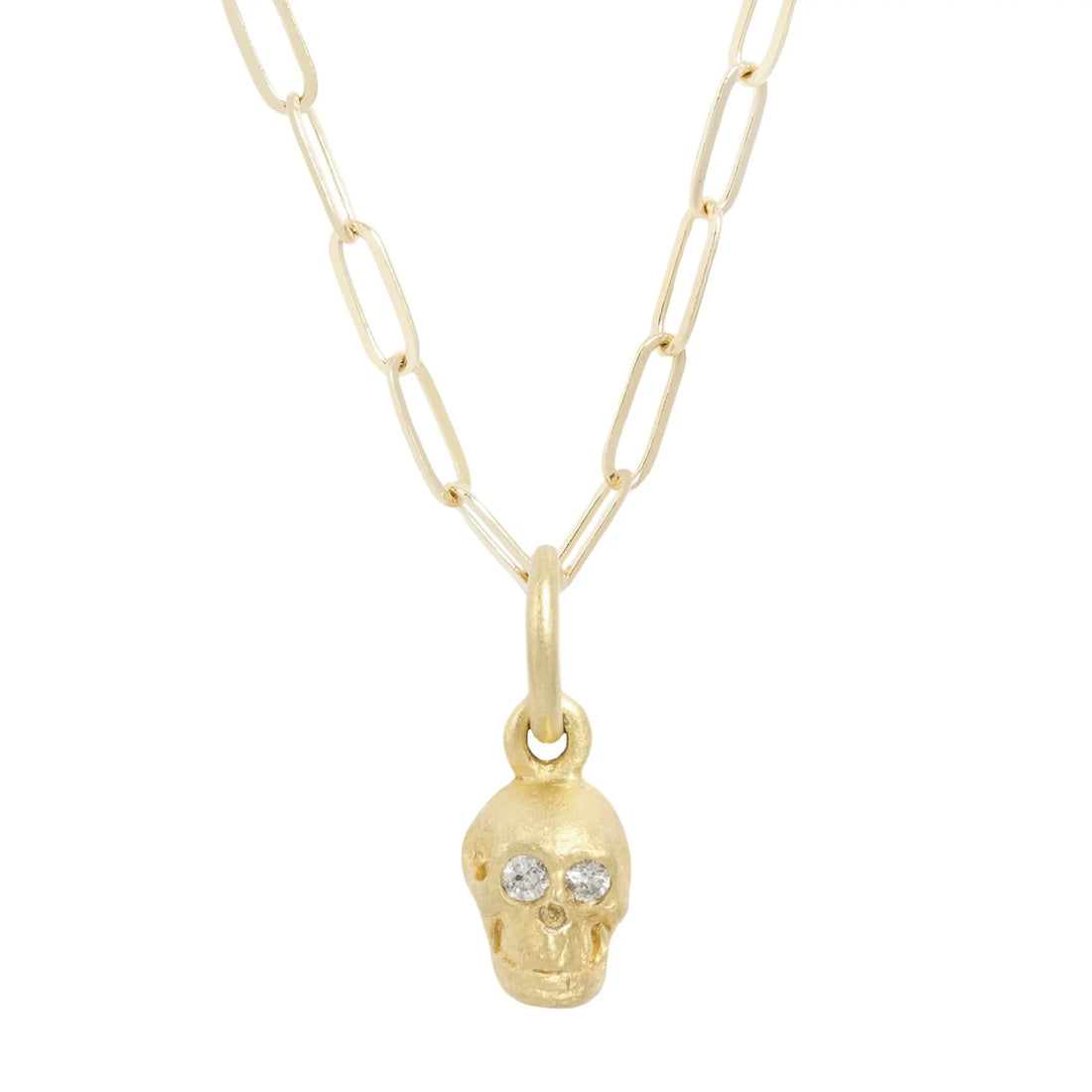 18k Crypta Skull Pendant - No Jaw