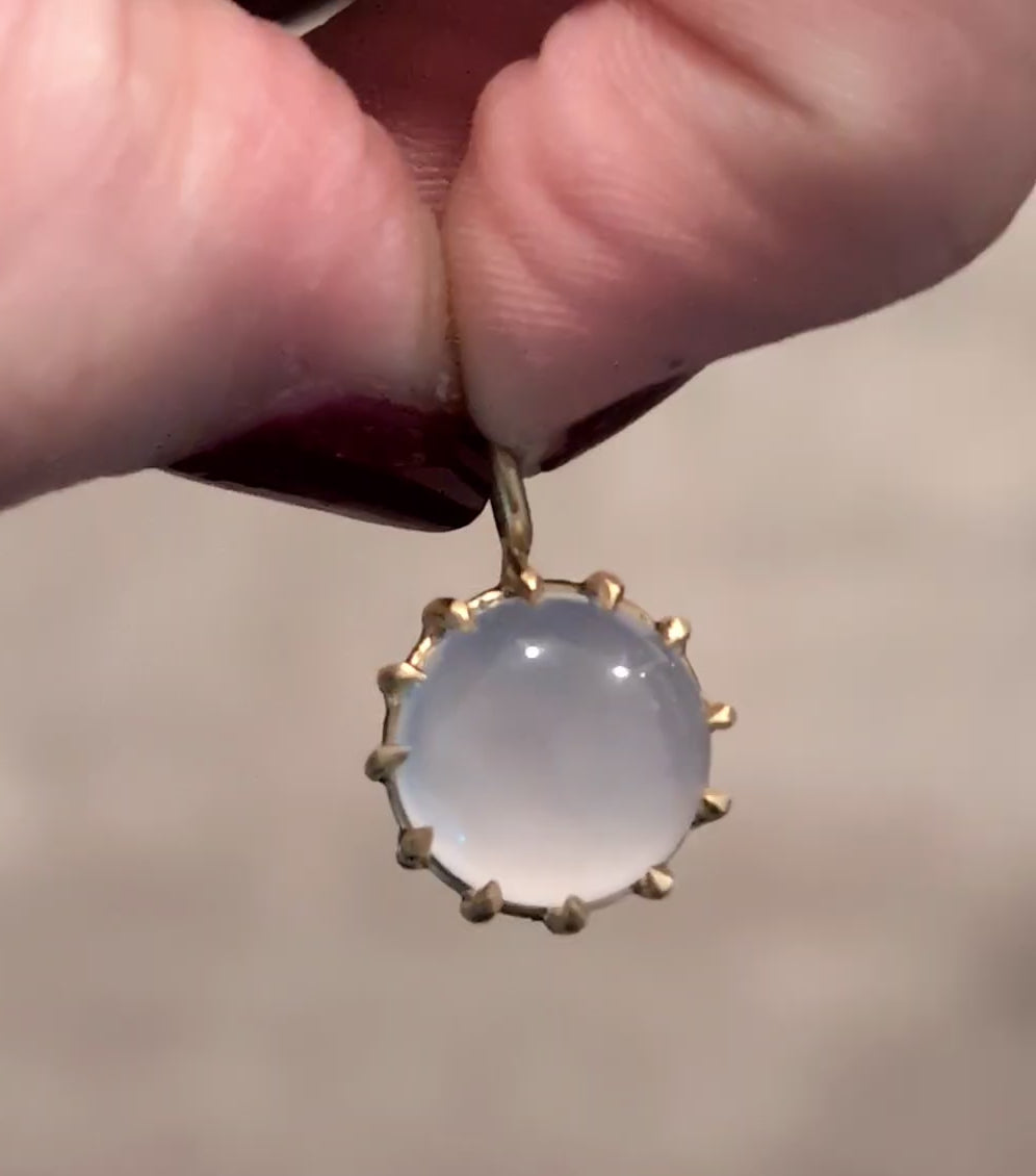 Chalcedony Basket Pendant 6.83CT -  One of a Kind