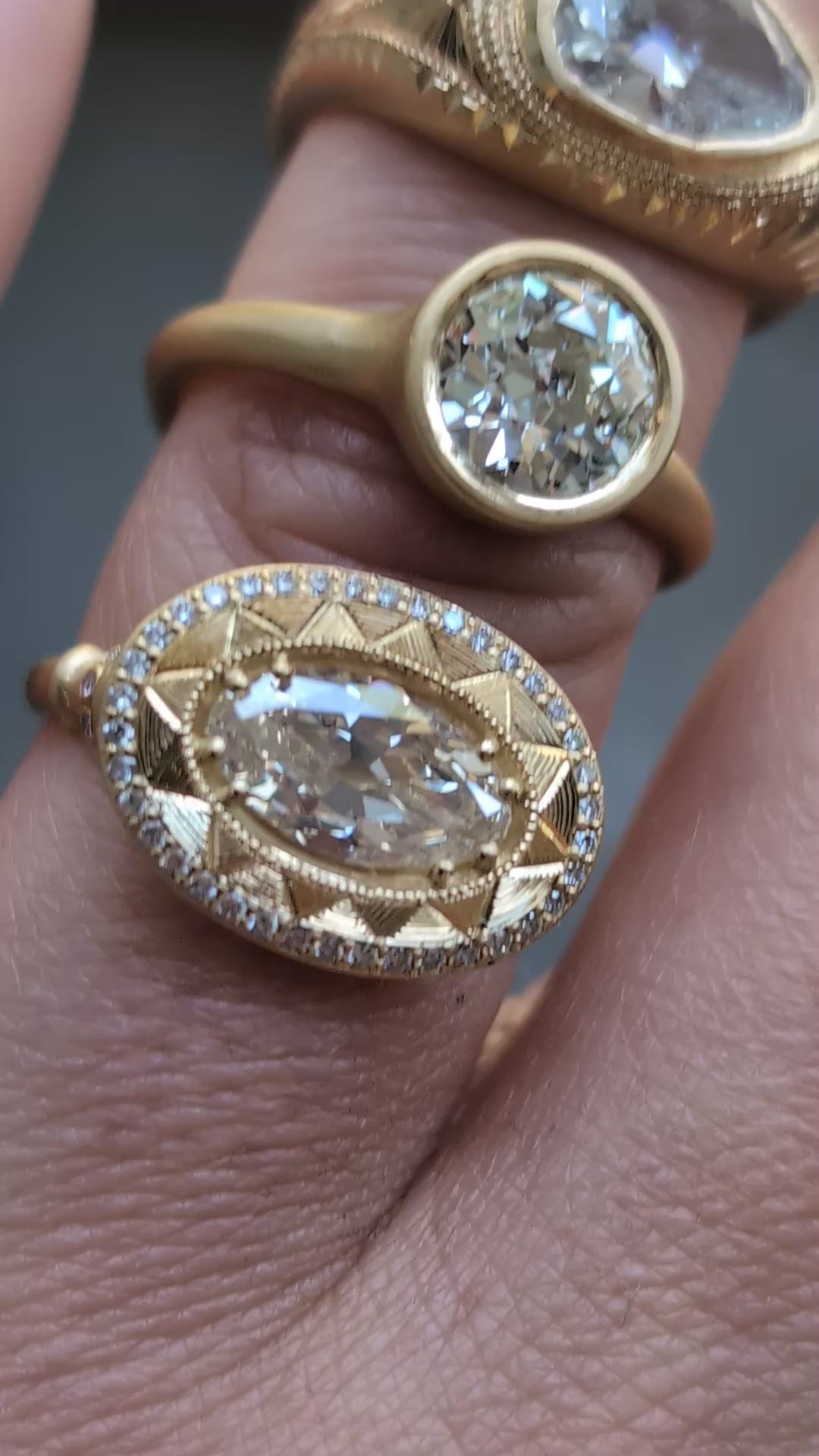 Magna Volta Solitaire- 1.78CT Vintage Pear Diamond