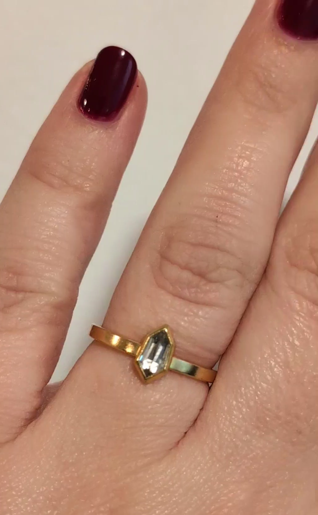 Diamond Hexagon Ring