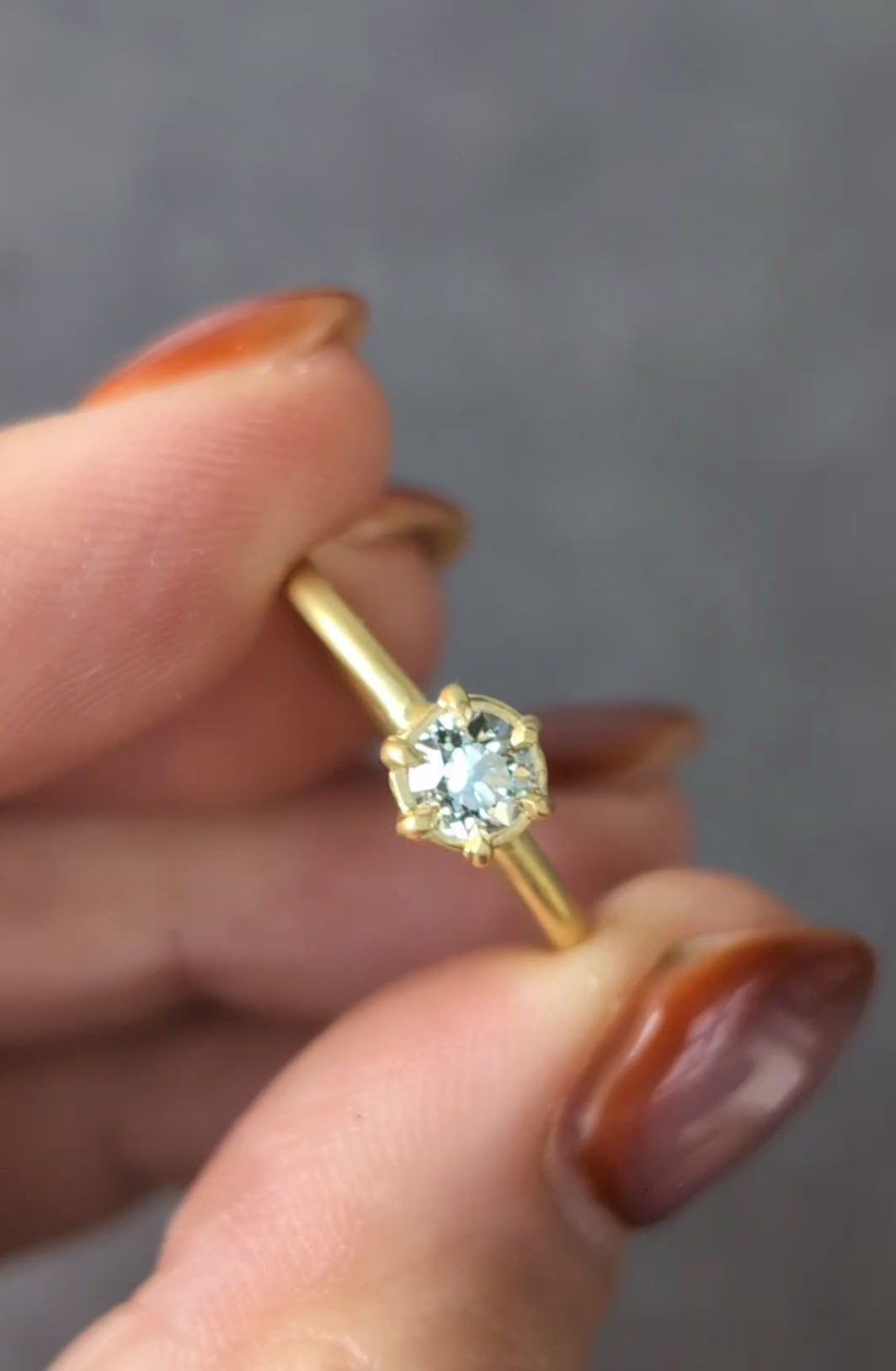 Old European Cut Diamond Basket Ring - 0.44ct - One of a Kind