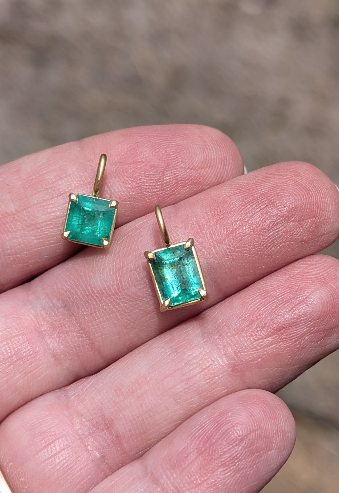 N/S Emerald Basket Pendant 1.29CT -  One of a Kind