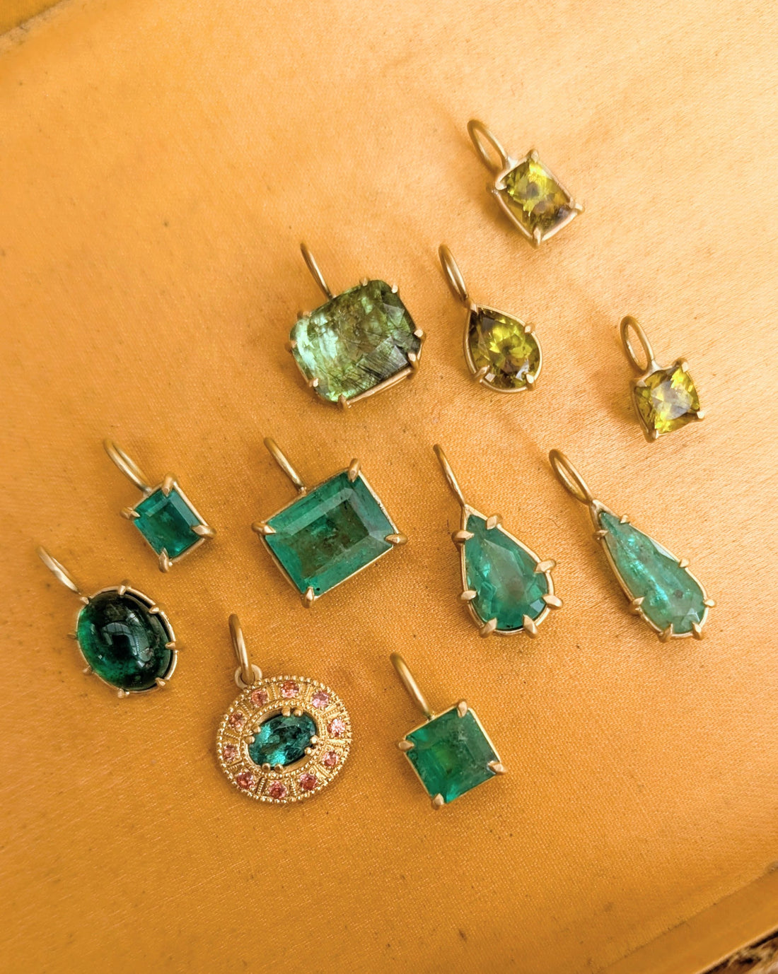 Emerald Basket Pendant 0.51CT- One of a Kind
