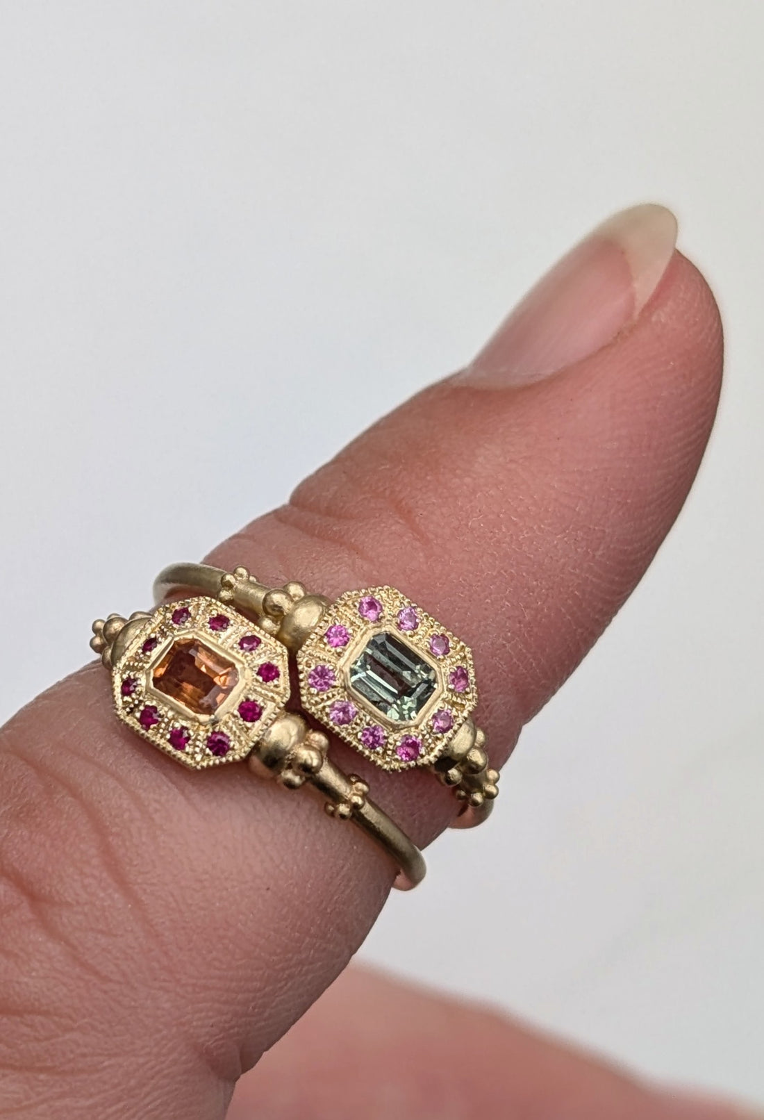 Green Sapphire Chromatique Ring- 0.27CT Sapphire