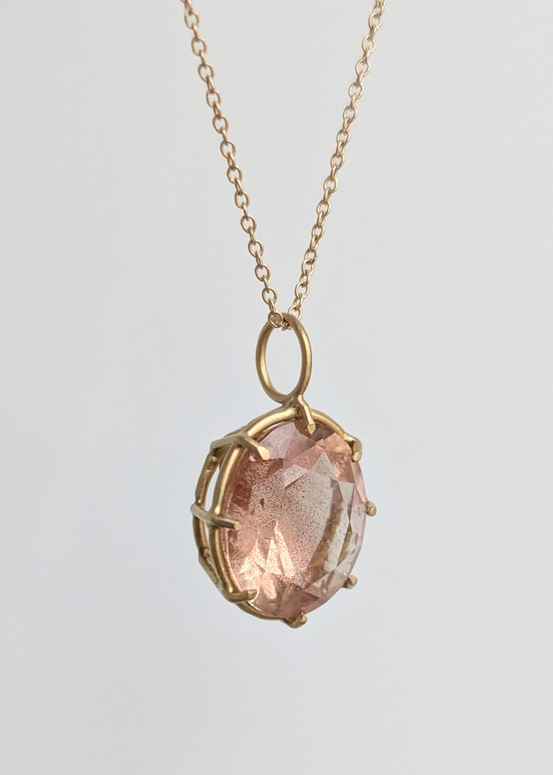 Sunstone Basket Pendant 6.24CT- One of a Kind