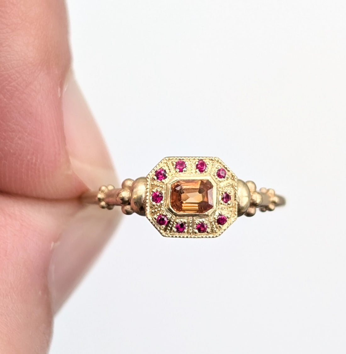 Yellow Sapphire Chromatique Ring- 0.27CT Sapphire