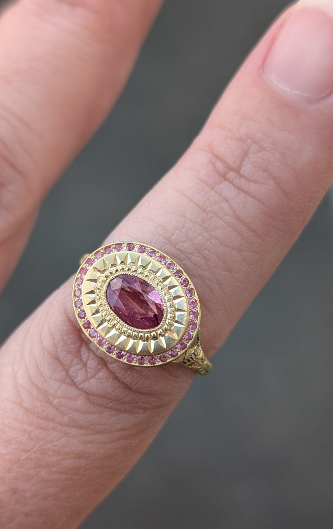 Aphrodite Ring - 1.23CT Sapphire