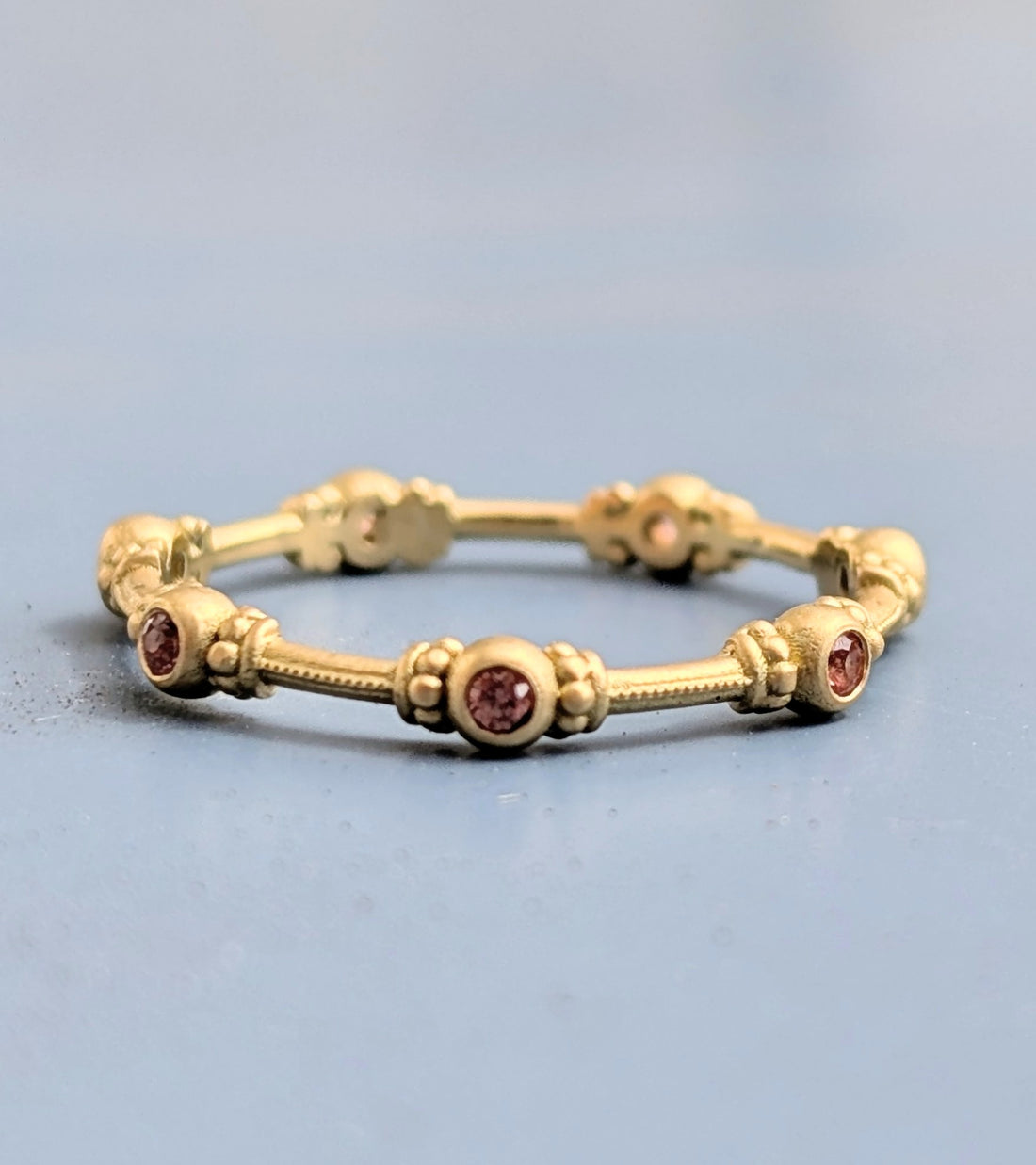 Grand Padparadscha Sapphire Juliet Band